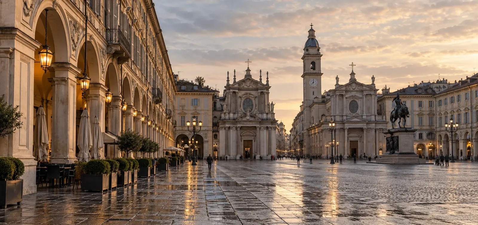 Interpretazione editoriale di Piazza San Carlo, Torino